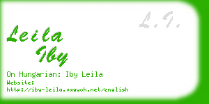 leila iby business card